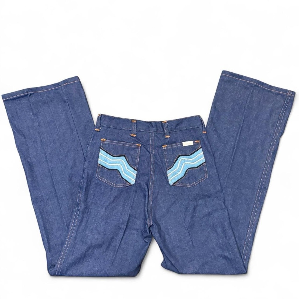 NWT Vintage 1970’s Du-Val Women’s Jeans High Rise Embellished Pockets
